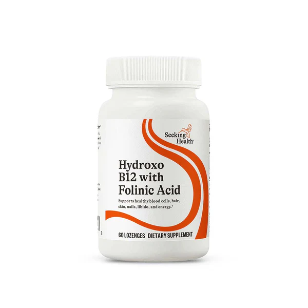 Seeking Health - Hydroxo B12 with Folinic Acid - 60 Lozenges
