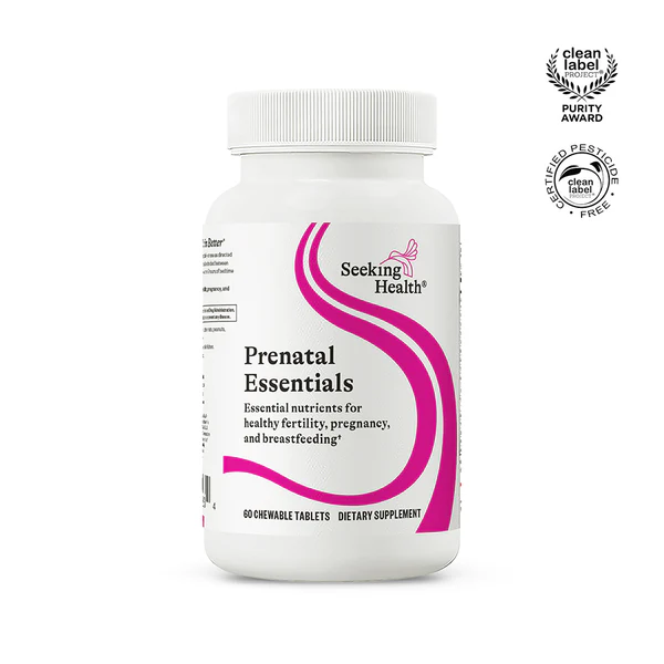 Seeking Health - Prenatal Essentials - 60 Chewable Tablets